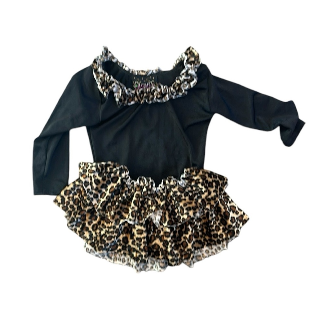 Charades leotard and skirt